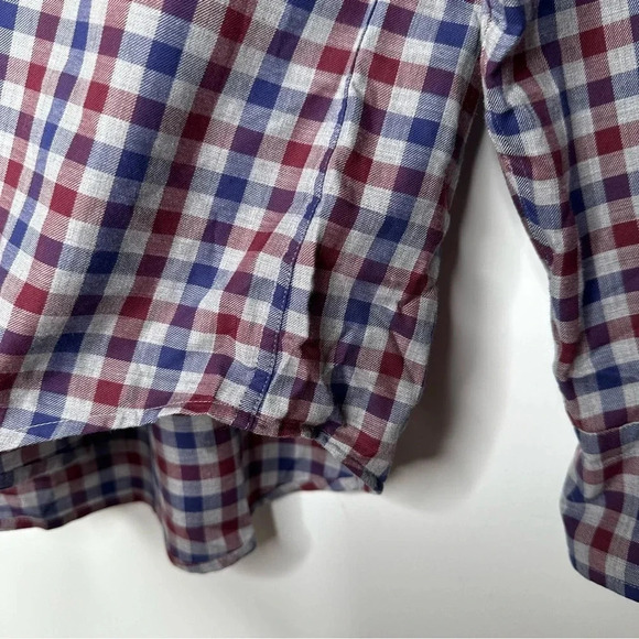 Peter Millar Dunbritton Cotton Sport Shirt in British Grey Size Large - Picture 6 of 9